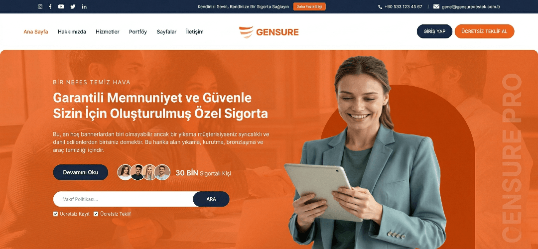 Dijital dönüşüm paketi ve kurumsal çözümler.